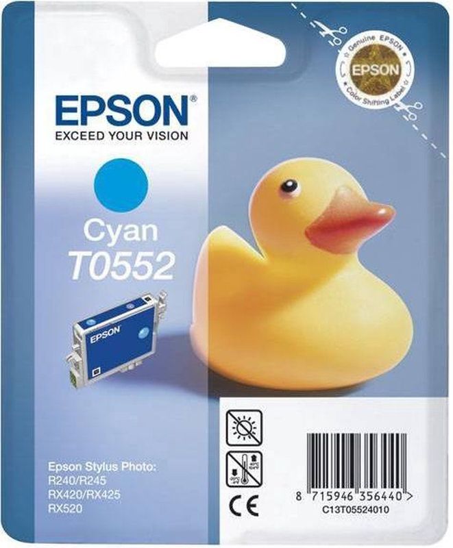 Epson Duck inktpatroon Cyan T0552