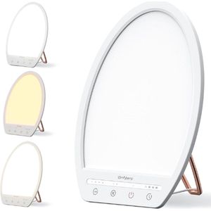 Daglichtlamp - Led Lampen - Daglichtlamp Staand - Lichttherapie Lamp - Daglichtlamp Hobby - Lichttherapielamp Winterdepressie - Lichttherapielamp 10000 Lux - Daglichtlampen - Met 3 Kleurtemperaturen - 4 Helderheidsniveaus - Timer