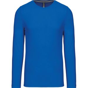 Herenshirt met lange mouwen en ronde hals Light Royal Blue - L