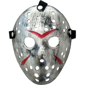 TECQX Jason Voorhees Hockey Masker - Halloween Masker - Horror Film Friday The 13th - Cosplay Masker - Verkleedmasker - Zilver