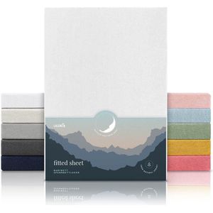 Laleni - Premium Hoeslaken Kids - Wit - 100% Katoen - 40 x 90 x 10 cm