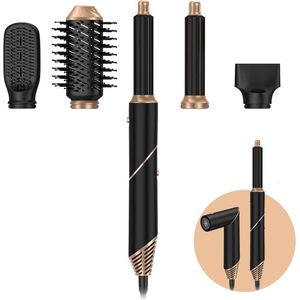 Fohnborstel - Krulborstel - Krultang 5 in 1 - Goud