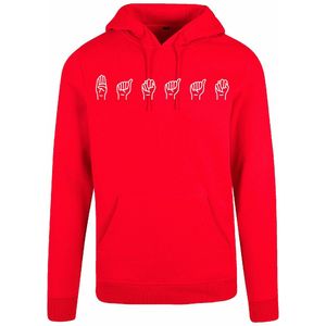 7311 - Hoodie - Gebarentaal; Banaan-Red-XS