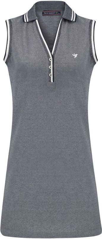 Felix Hardy - Midi Zomerjurk - Navy-Wit - Katoen - Dames