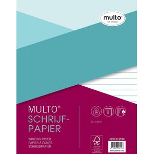 Multo A5 Schrijfpapier Ringband - 50 Vel - 17 Rings -  Gelinieerd - 80 grams