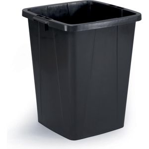 durable afvalbak durabin 90 vierkant zwart