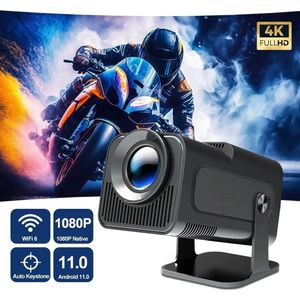 Whoopr® Mini Projector - Beamer 4K - Mini Beamer met Wifi en Bluetooth - Ultra HD - Zwart