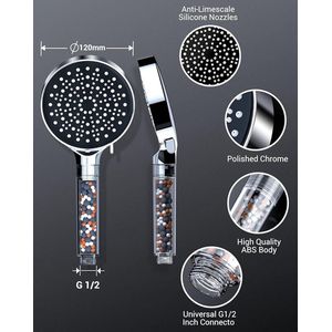 Energy Saving Shower Head / Premium Material - waterbesparende Douchekop