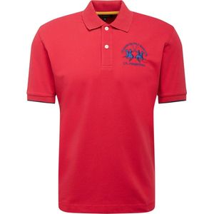 Rood katoenen poloshirt