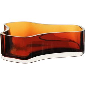 Grote glazen kom of bord, geïnspireerd CORAL+Aalto, COR08AM