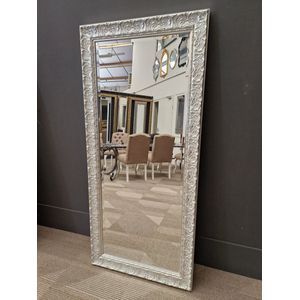 Barokke spiegel Sergio Cristal zilver