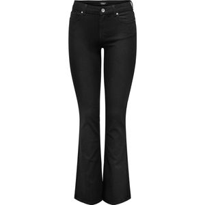 Only Jeans Onlblush Mid Flared Dnm Rea2343 Noo 15324908 Black Denim Dames Maat - W32 X L30