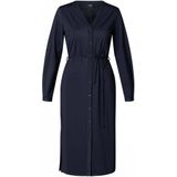 Yest travelstof blousejurk donkerblauw