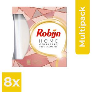 Robijn Geurkaars Rose Chique 115 gr - Voordeelverpakking 6 stuks
