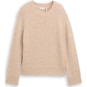 TOM TAILOR - Trui - Beige Gemêleerd - Gebreide Truien