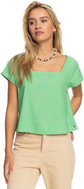Roxy Ocean Amor T-shirt Met Korte Mouwen Groen S Vrouw