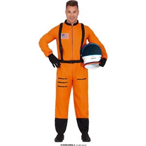 Guirca - Science Fiction & Space Kostuum - Air Holland Astronaut - Man - Oranje - Maat 48-50 - Carnavalskleding - Verkleedkleding