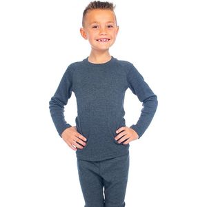 Heatkeeper - Thermo broek/shirt kids - Set - Antraciet - 152/164 - Thermokleding kinderen