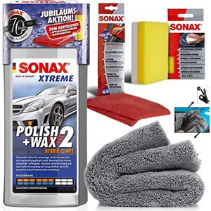 Handpolijstset voor Auto met Wax, Microvezeldoek en Accessoires