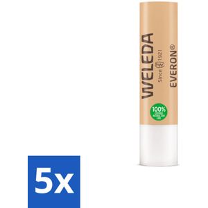 WELEDA - Lippenbalsem Everon - Bescherming tegen kou & wind - SPF 4 - Bulkverpakking - 5 stuks