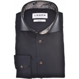 Ledub modern fit overhemd, popeline, donkerblauw