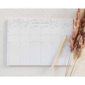 Studio Sara - A4 Weekplanner 2024 - Agenda Volwassenen - Minimalistisch - Lijmgebonden