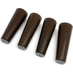 Meubelpoten 150 mm Set van 4 - Sofa Voeten Bed Kast Schroeven Vilt Houtlook