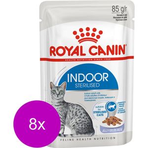 Royal Canin Indoor In Jelly - Kattenvoer - 8 x 12 x 85 g