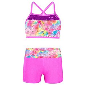 Meisjes Badpak Tweedelig Bikini Tankini Set Sport Kledingset 104-164