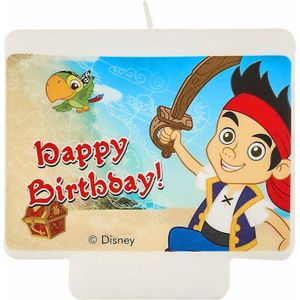 Verjaardag kaars van Jake en de piraten™ - Feestdecoratievoorwerp