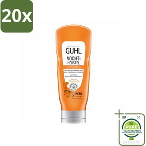 20 x Guhl - Crème Conditioner - Vochtbalans - 200 ml - Grootverpakking - Intensieve Hydratatie - Droge Haren - Vochtbalans - Conditioner - Tarwekiem-olie