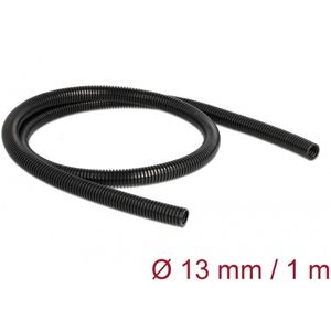 Delock - Gegolfde Plastic Leiding - Flexibel - 1 Meter - Diameter 13 mm