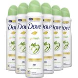 Dove - Go Fresh - Anti-transpirant Deodorant Spray - Komkommer - 6 x 150 ml