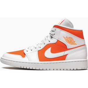 Nike WMNS Air Jordan 1 Mid SE, Bright Citrus, White, CZ0774 800, EUR 42