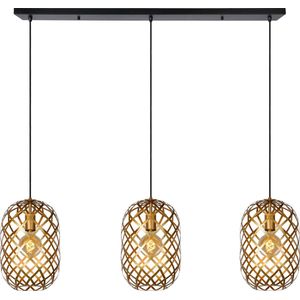 Lucide Wolfram hanglamp goud mat 150cm