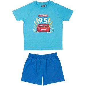 Disney Cars Pyjama / Shortama - Aqua / Blauw - Katoen - maat 110/116