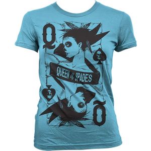 Hybris Damen Queen Of Spades Girly T-Shirt SH-5-51152-H8-5 Skyblue-S