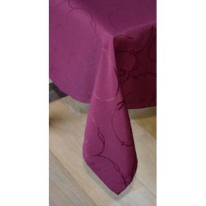 Hoogwaardig Stoffen Tafellaken - Tafelkleed - Tafelzeil - All over Rood - Bordeaux - 150 x 300 cm