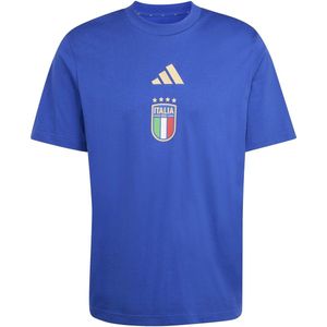 ADIDAS - figc dna gr tee - Trainingshirt replica voetbal korte mouw heren - Blauw