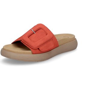 Gabor - Dames Muiltjes - Oranje - Suède met Klittenbandsluiting