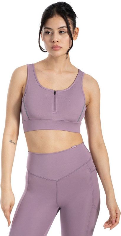 Smilodox - Sportbeha Kathi - Dames - Met Rits Aan De Voorkant - Cups En Bies