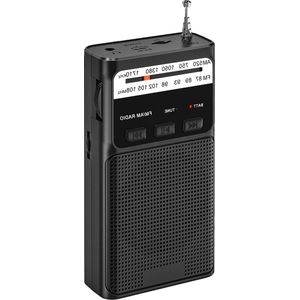 Noodradio PRO - Werkt op batterijen - Draagbare Transistor Radio - Niet opwindbaar - FM/AM
