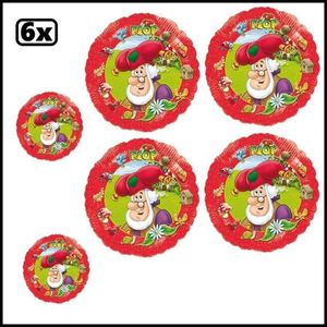 6x Folie ballon Kabouter Plop