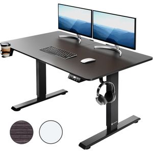 Casaria - Bureau - Elektrisch Hoogte Verstelbaar - Zwart - Stalen Frame - 110x60cm