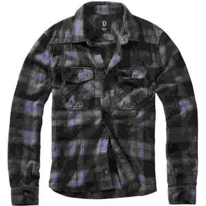 Brandit - Checked Overhemd - 5XL - Zwart/Grijs