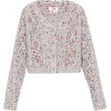 MYMO - Gebreid Vest - Grijs - V-hals - Lange Mouw