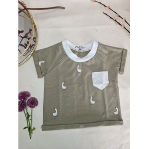 Eenden Olive baby T-shirt - hoogwaardig jersey katoen | T-shirt | PETITE EvelinaApparel