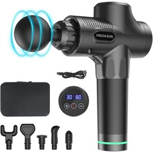 Diepe Weefsel Massagepistool met LCD Touchscreen - Professionele Handheld Massager voor Schouder en Lichaam