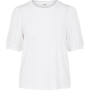 Object Objjamie S/s Top Tops & T-shirts Dames - Shirt - Wit - Maat M