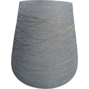 Mica Decorations Windlicht  l.grijs H16 x D15cm